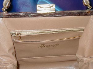 Palazzio Brown Snakeskin Bag